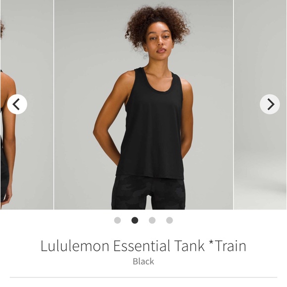 NWOT Lululemon Essential Tank *Train Black sz 8 - Picture 2 of 8